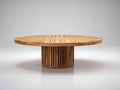 Tavolo da giardino - Legno - 120 x 120 x 75 cm - Marrone naturale - Stile moderno minimalista