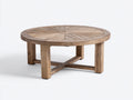 Tavolo da giardino - Legno - 100 x 100 x 45 cm - Marrone chiaro - Stile rustico