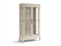 Vetrina - Legno-Vetro - 95 x 42 x 175 cm - Beige chiaro - Stile classico